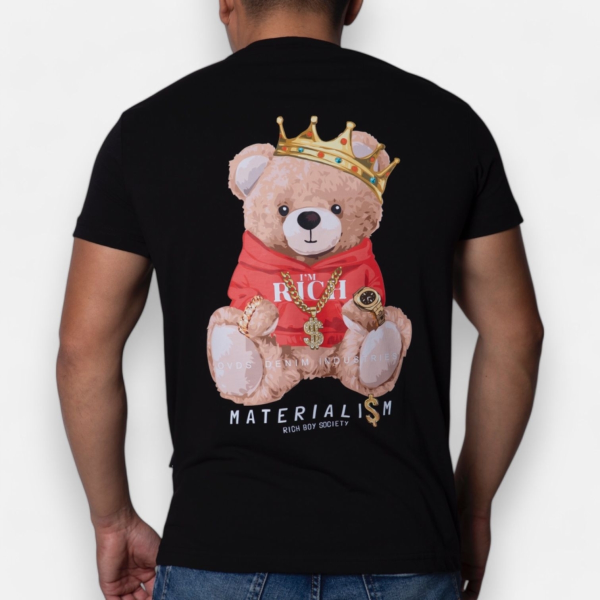 Camiseta OVDS Osito Sit Back Negra