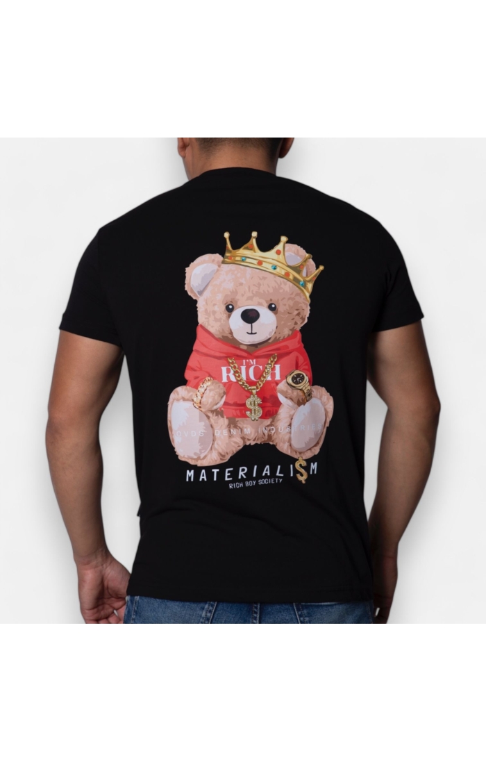 Camiseta OVDS Osito Sit Back Negra