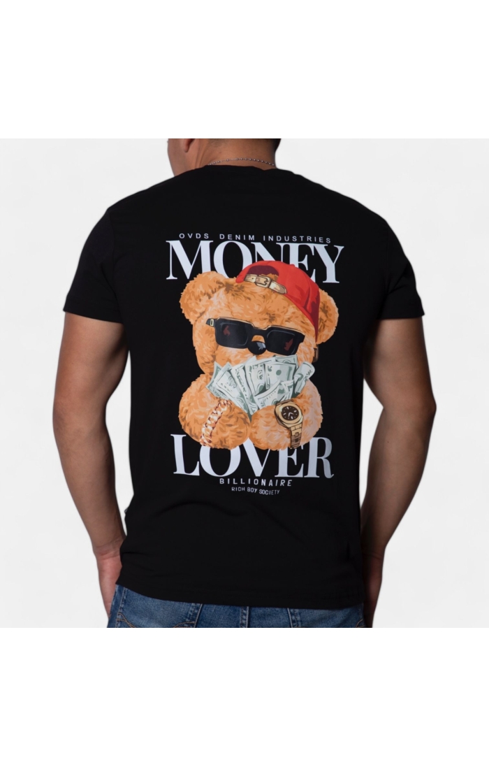 Camiseta OVDS Osito Money Back Negra