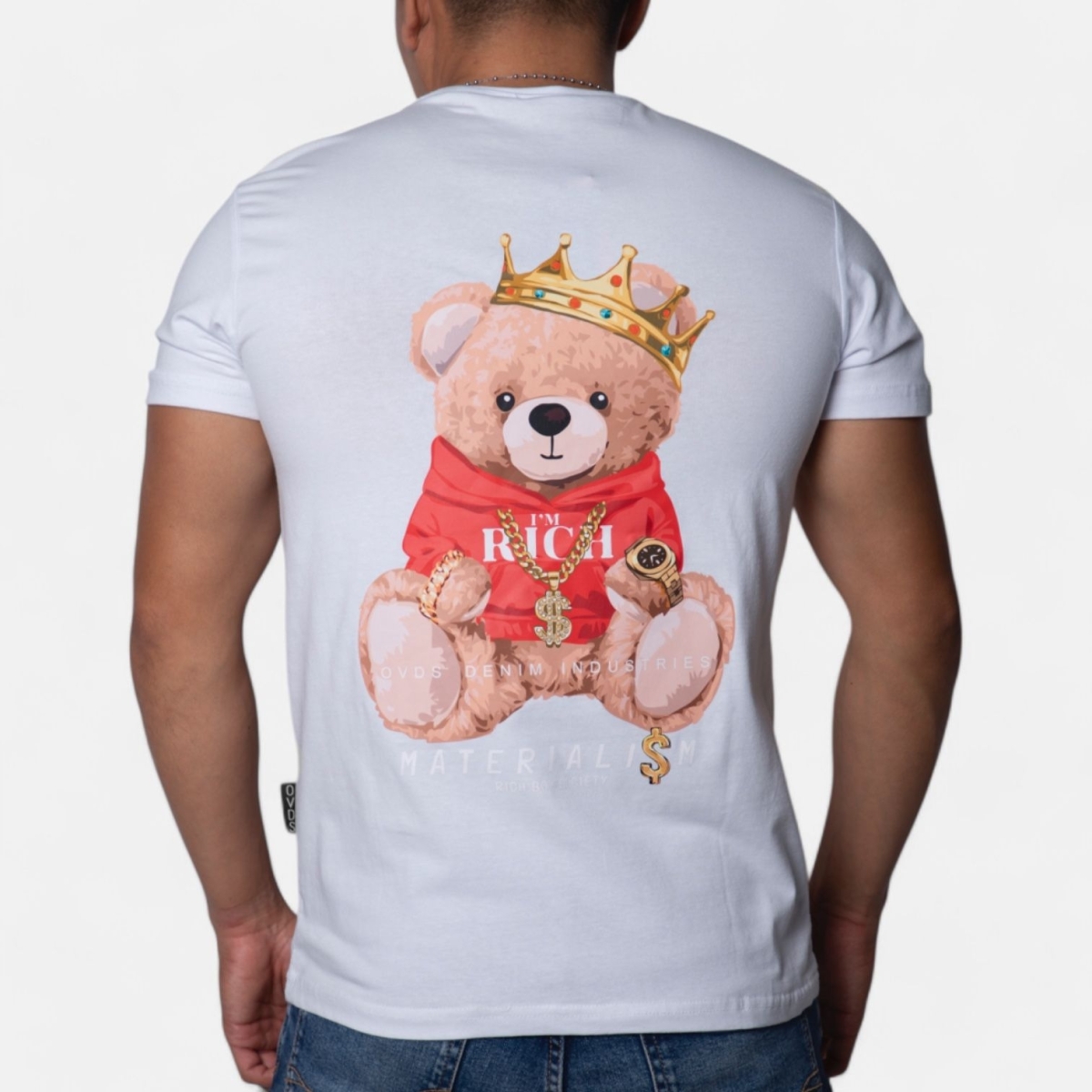 Camiseta OVDS Osito King Blanca