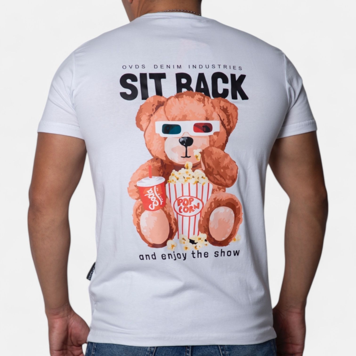 Camiseta OVDS Osito Sit Back Blanca