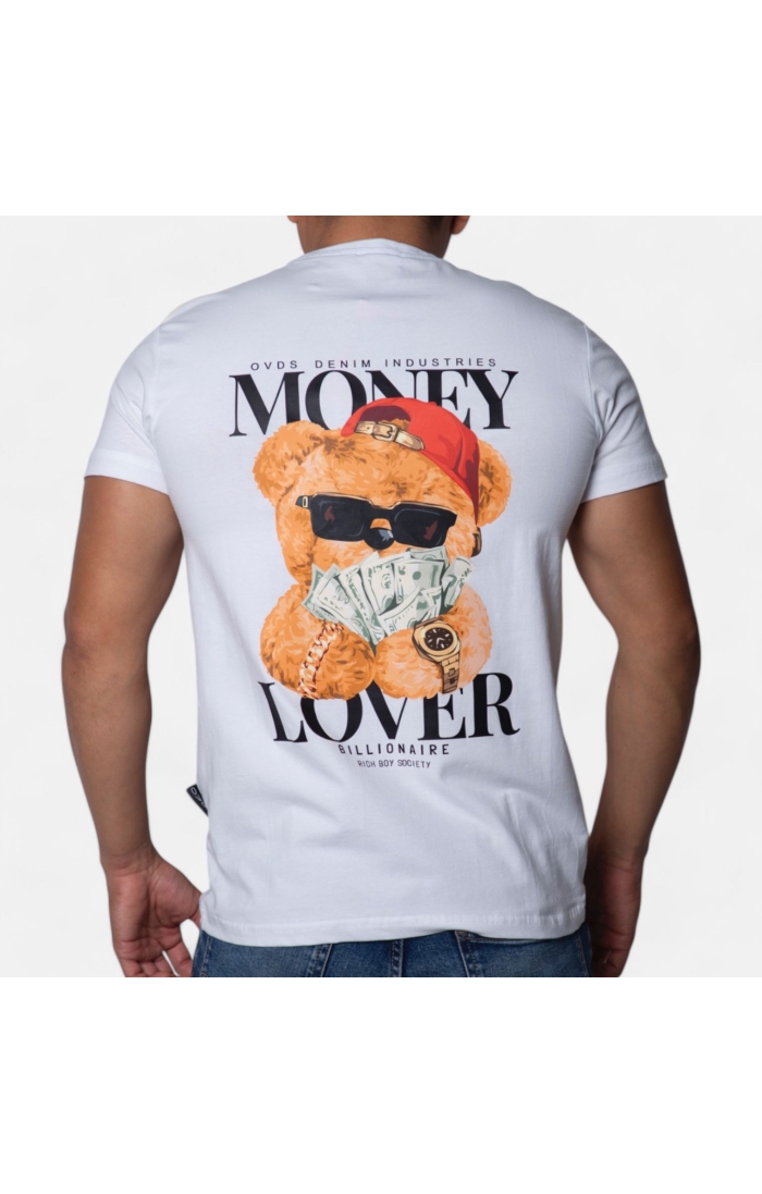 Camiseta OVDS Osito Money Blanca