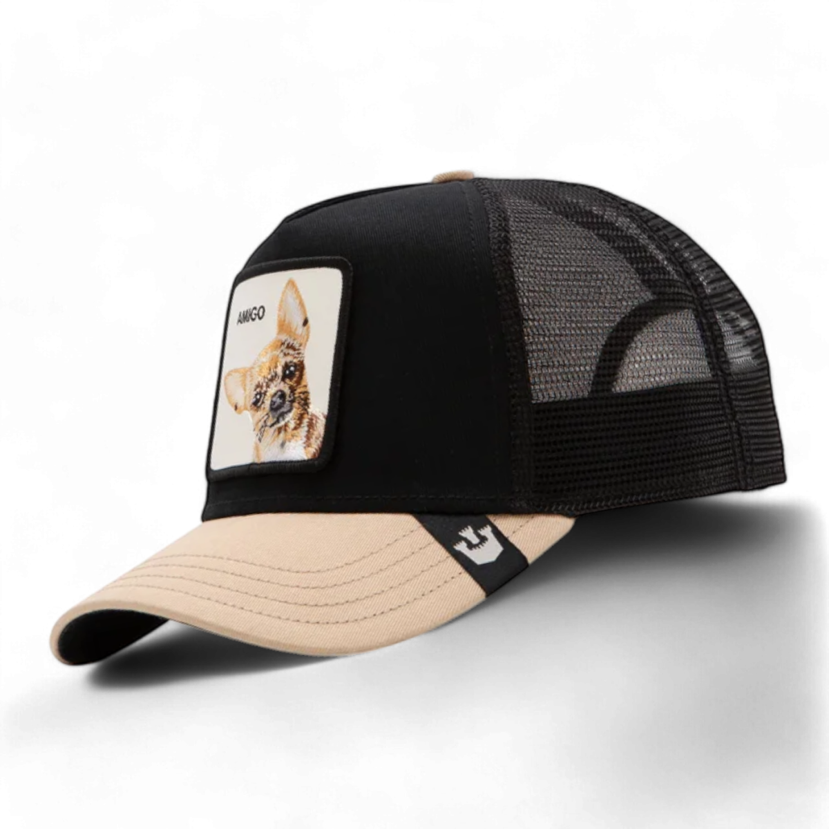 Gorra Goorin Bros Amigo Perro Negro y Beig