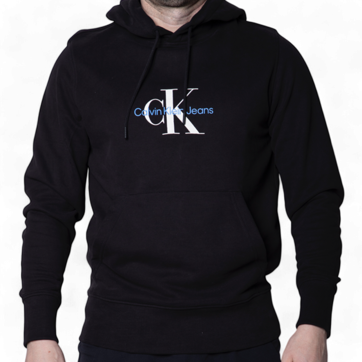 Sudadera Con Capucha Calvin Klein Basica Monologo Negro