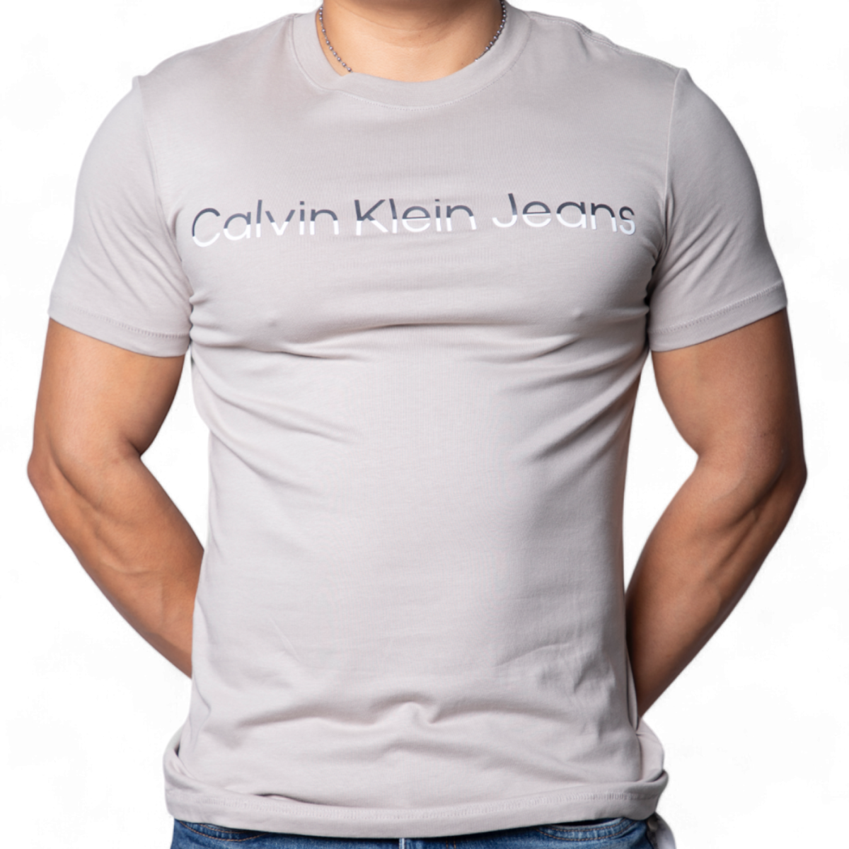 Camiseta Calvin Klein Institutional Logo Gris