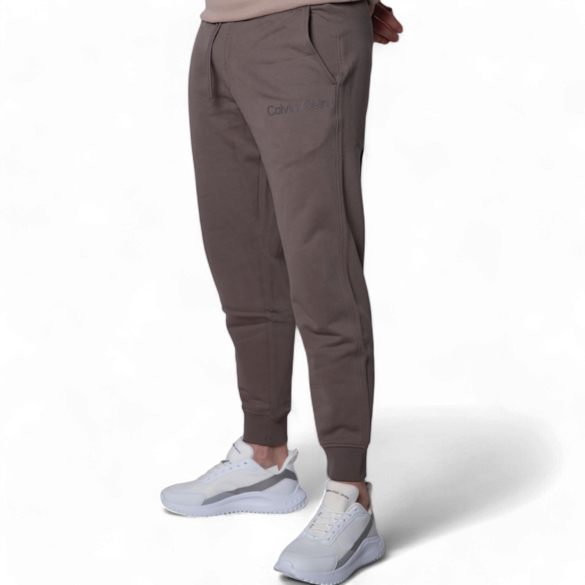 Pantalon Calvin Klein Marron Logo Institutional