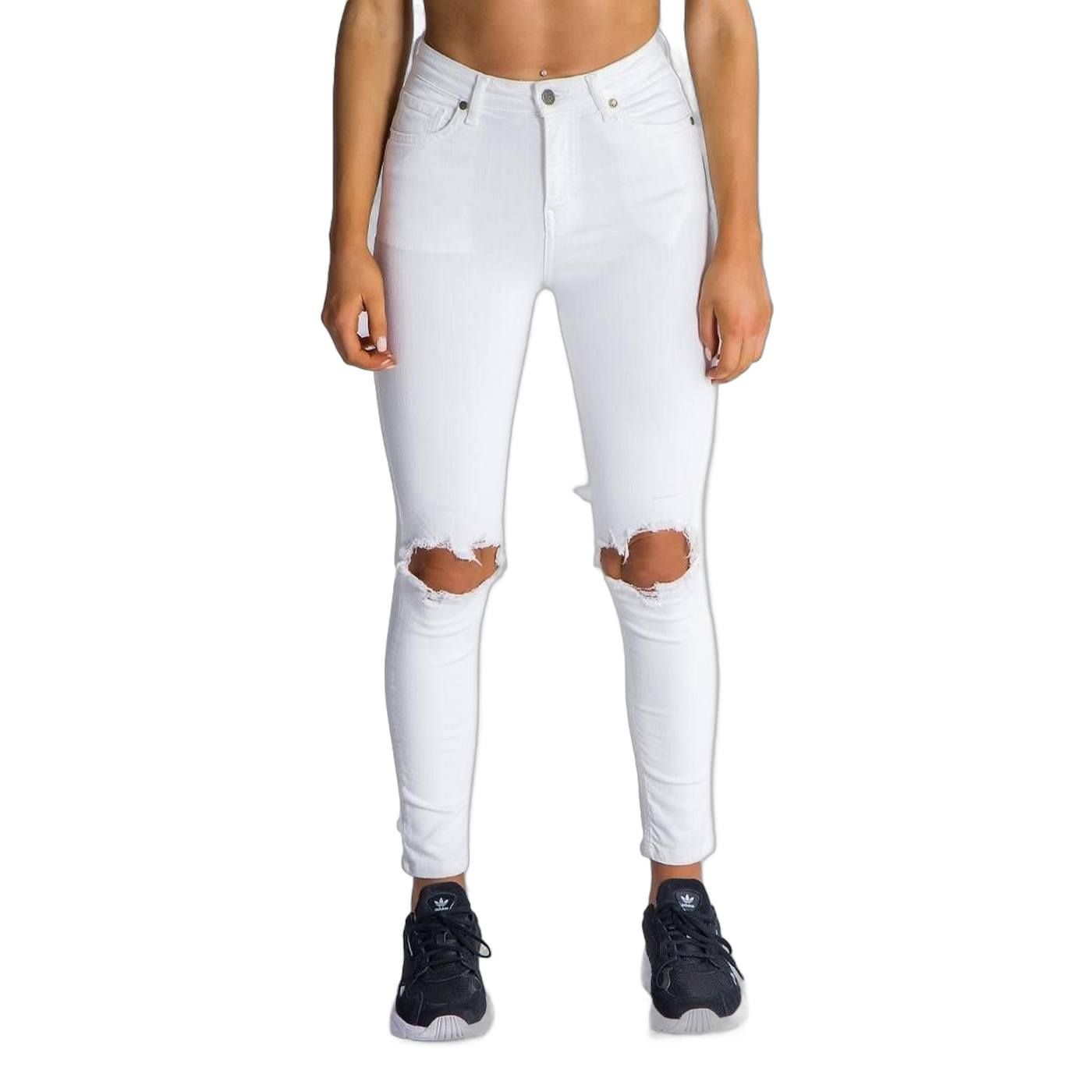 Jeans Gianni Kavanagh Blanco Rasgado