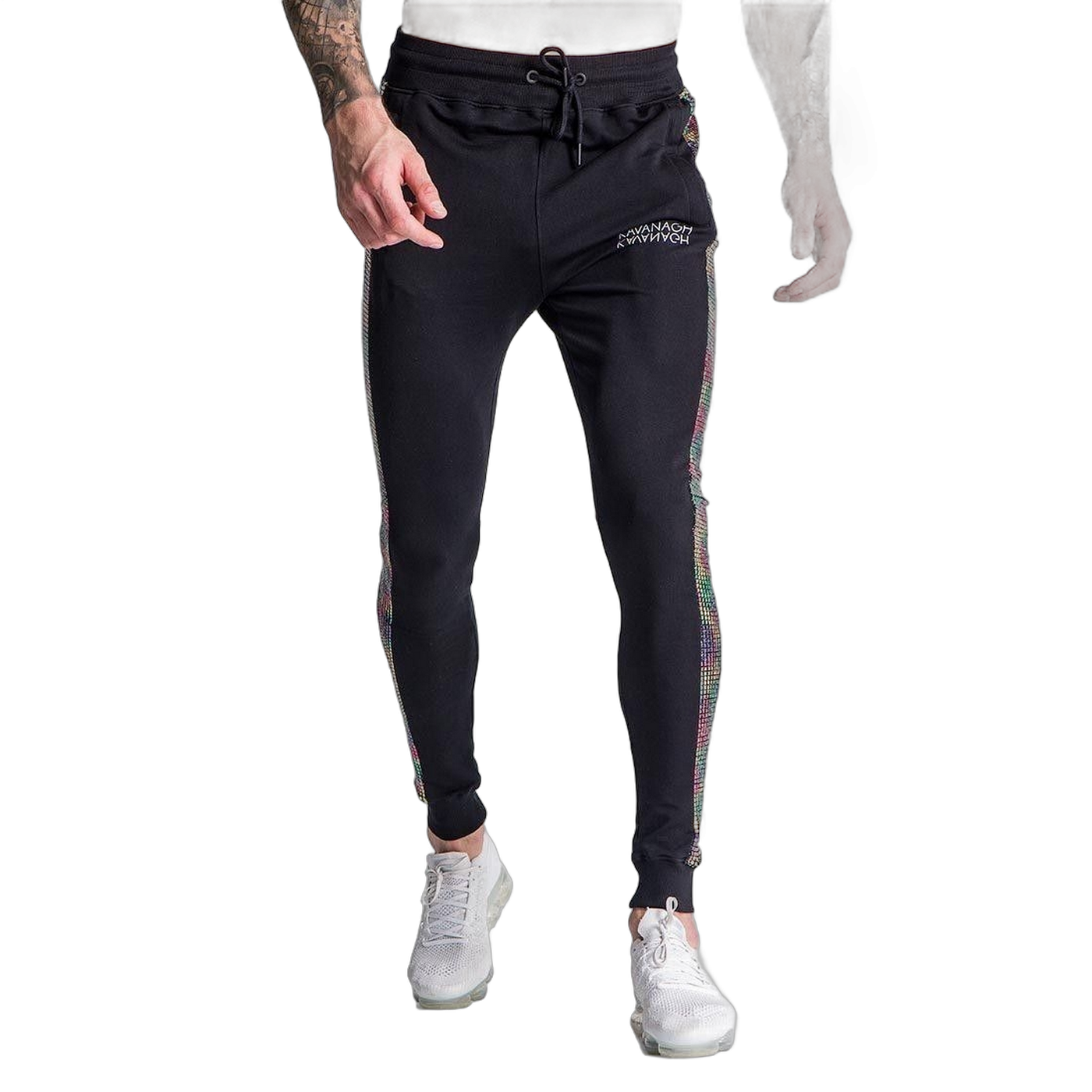 Pantalon Gianni Kavanagh con Raya Holografica Negro