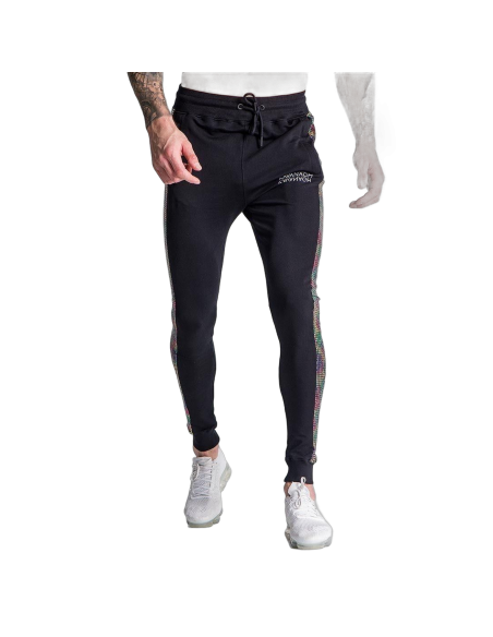 Pantalon Gianni Kavanagh con Raya Holografica Negro
