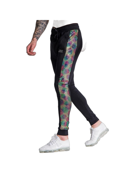 Pantalon Gianni Kavanagh con Raya Holografica Negro