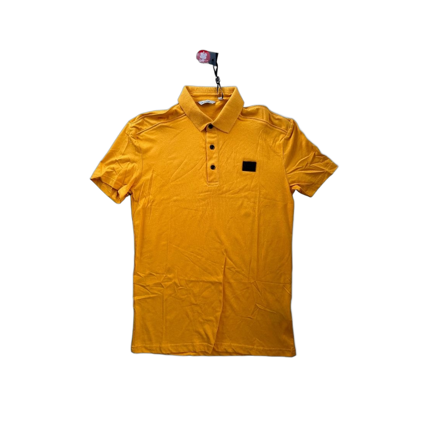 Polo Antony Morato Amarillo Slim Fit Con Placa