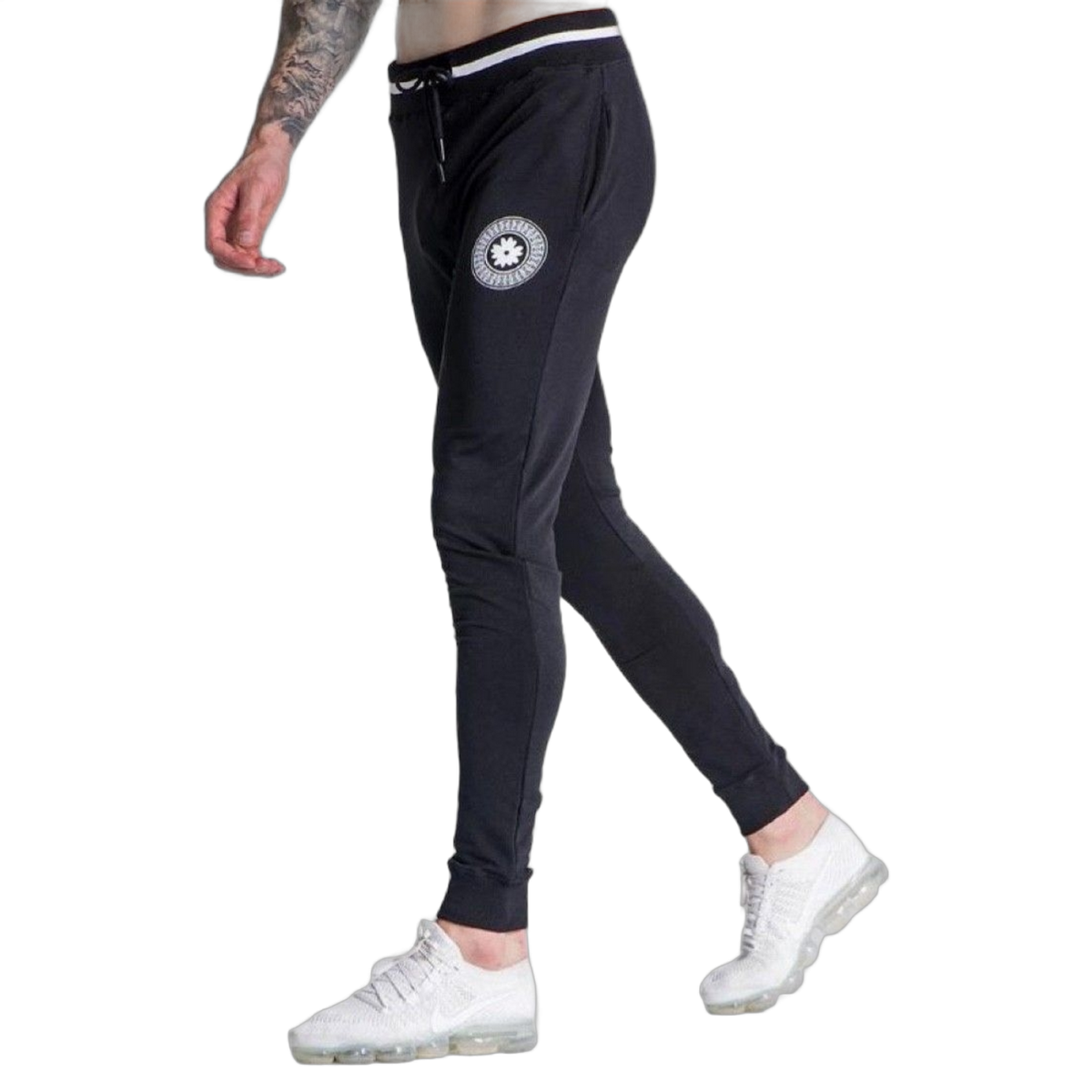 Pantalon Gianni Kavanagh con Logo Mecanico GK Negro