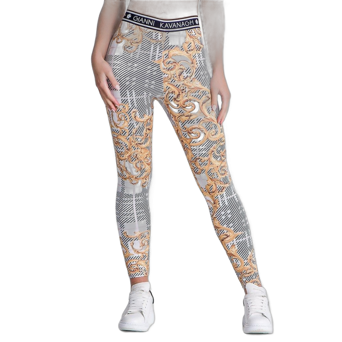 Leggins Gianni Kavanagh con Barroco Dorado Blanco