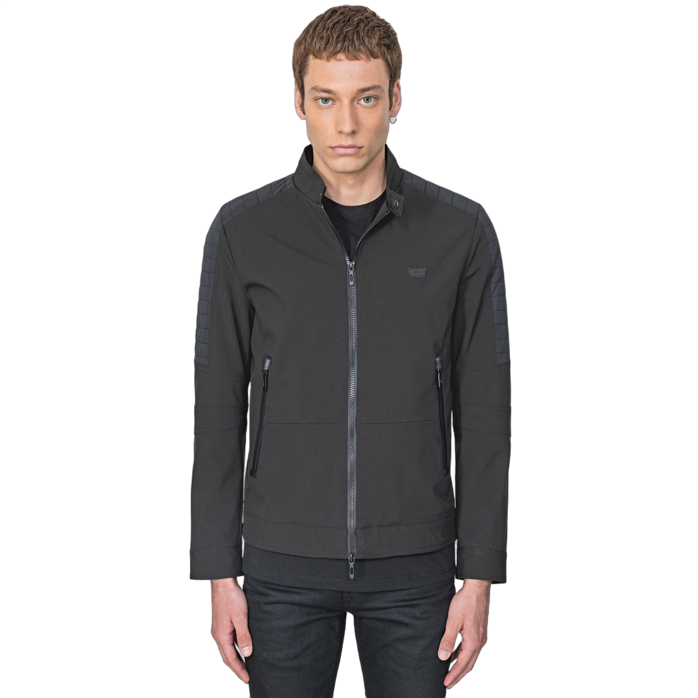 Cazadora Antony Morato Biker Impermeable Negro