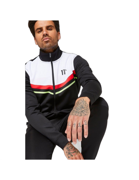 Sudadera 11 Degrees con Bloque de Color Insertado Negro 11 Degrees | Sudaderas  - Estilo urbano premium