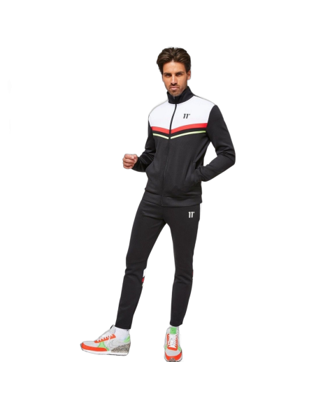 Sudadera 11 Degrees con Bloque de Color Insertado Negro 11 Degrees | Sudaderas  - Estilo urbano premium