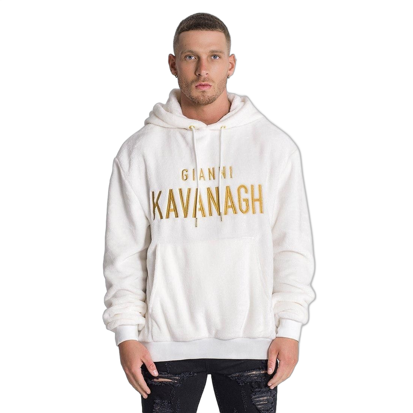 Sudadera Gianni Kavanagh Terciopelo y Sherpa Blanco