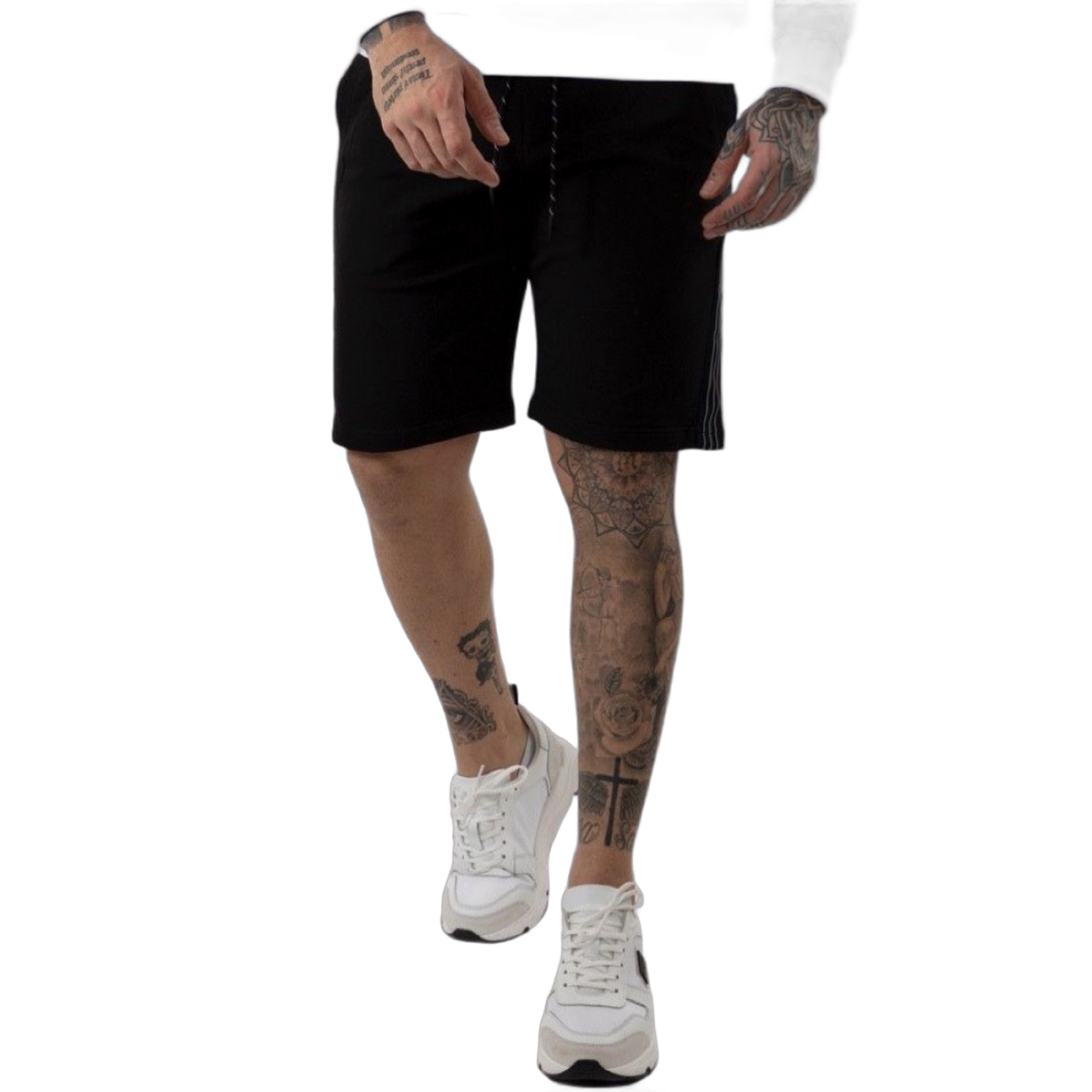 Pantalon Corto Antony Morato Fit de Felpa Negro Antony Morato | Short  - Estilo urbano premium