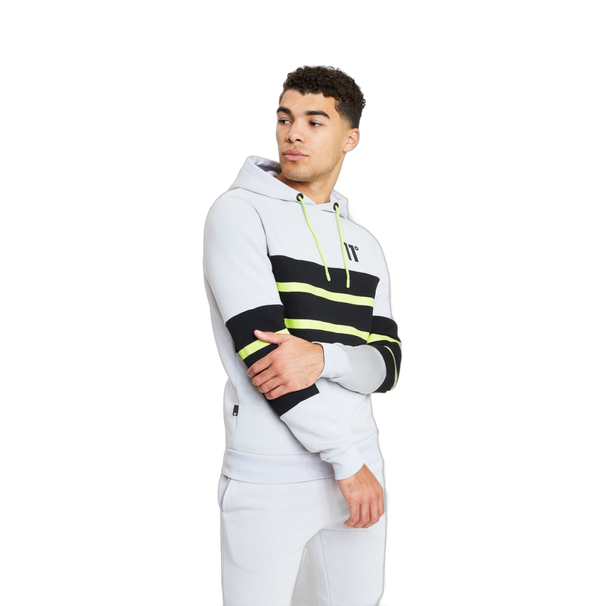 Sudadera 11 Degrees con Paneles en Contraste Gris 11 Degrees | Sudaderas  - Estilo urbano premium 2