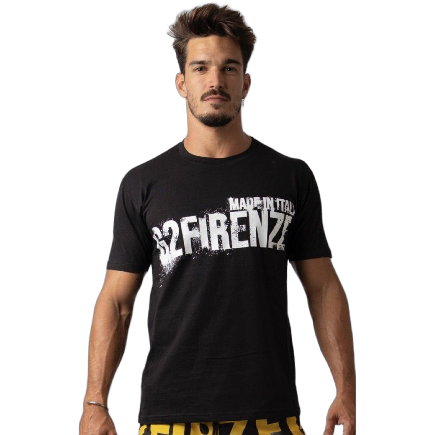 Camiseta G2 Firenze Slim Basic Spray Negro