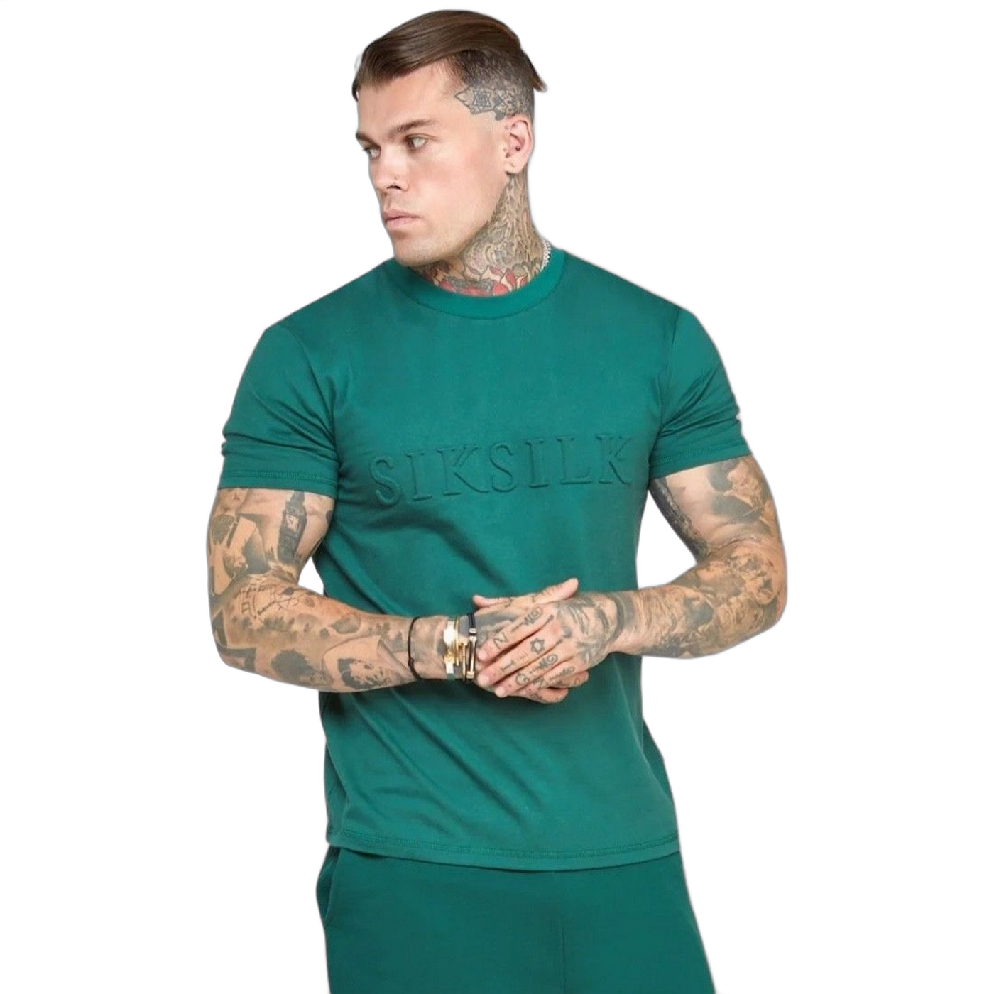 Camiseta SikSilk Embossed Verde