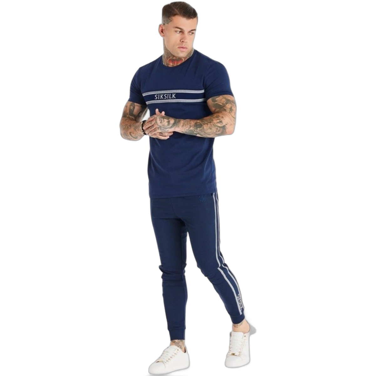 Camiseta SikSilk Logo Bordado Marino SikSilk | Camisetas  - Estilo urbano premium 2