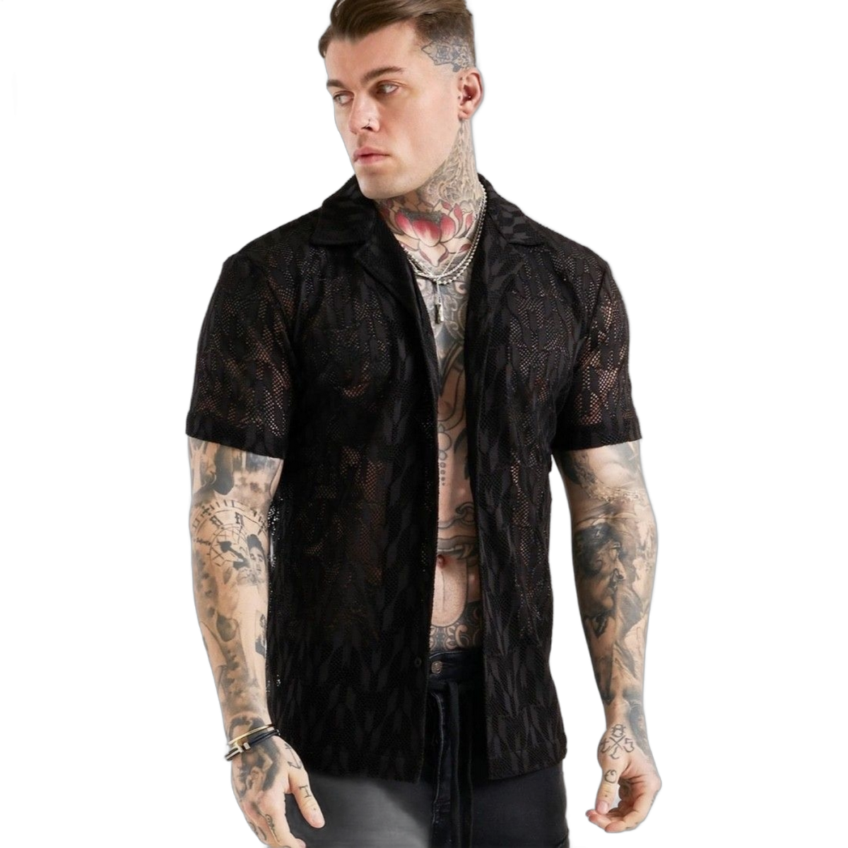 Camisa SikSilk X Messi Knit Negro