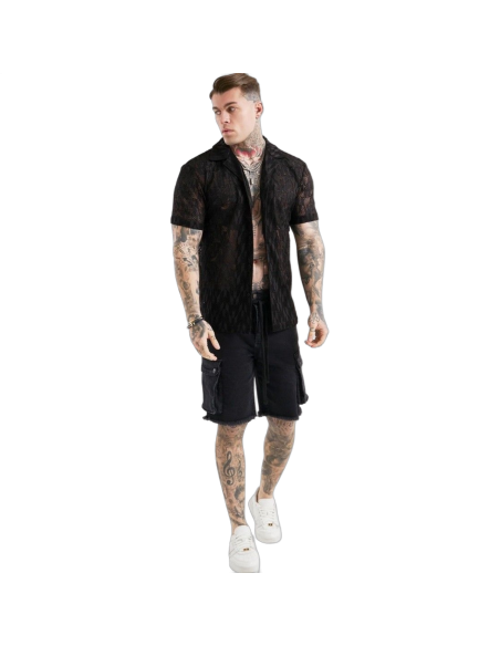 Camisa SikSilk X Messi Knit Negro