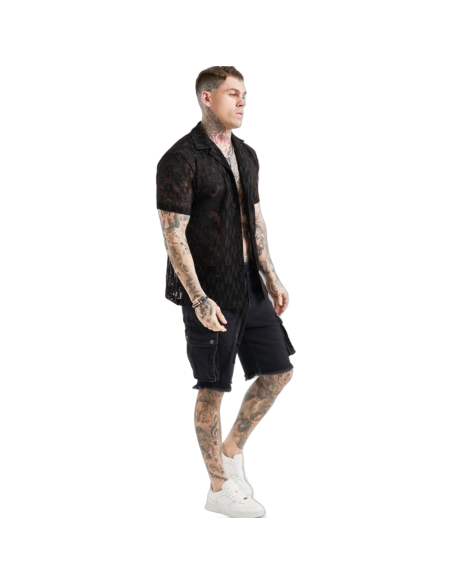 Camisa SikSilk X Messi Knit Negro