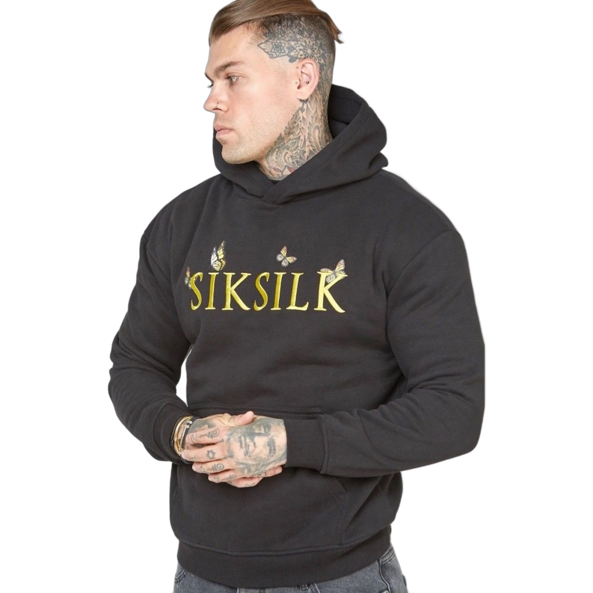 Sudadera SikSilk Butterfly Negro