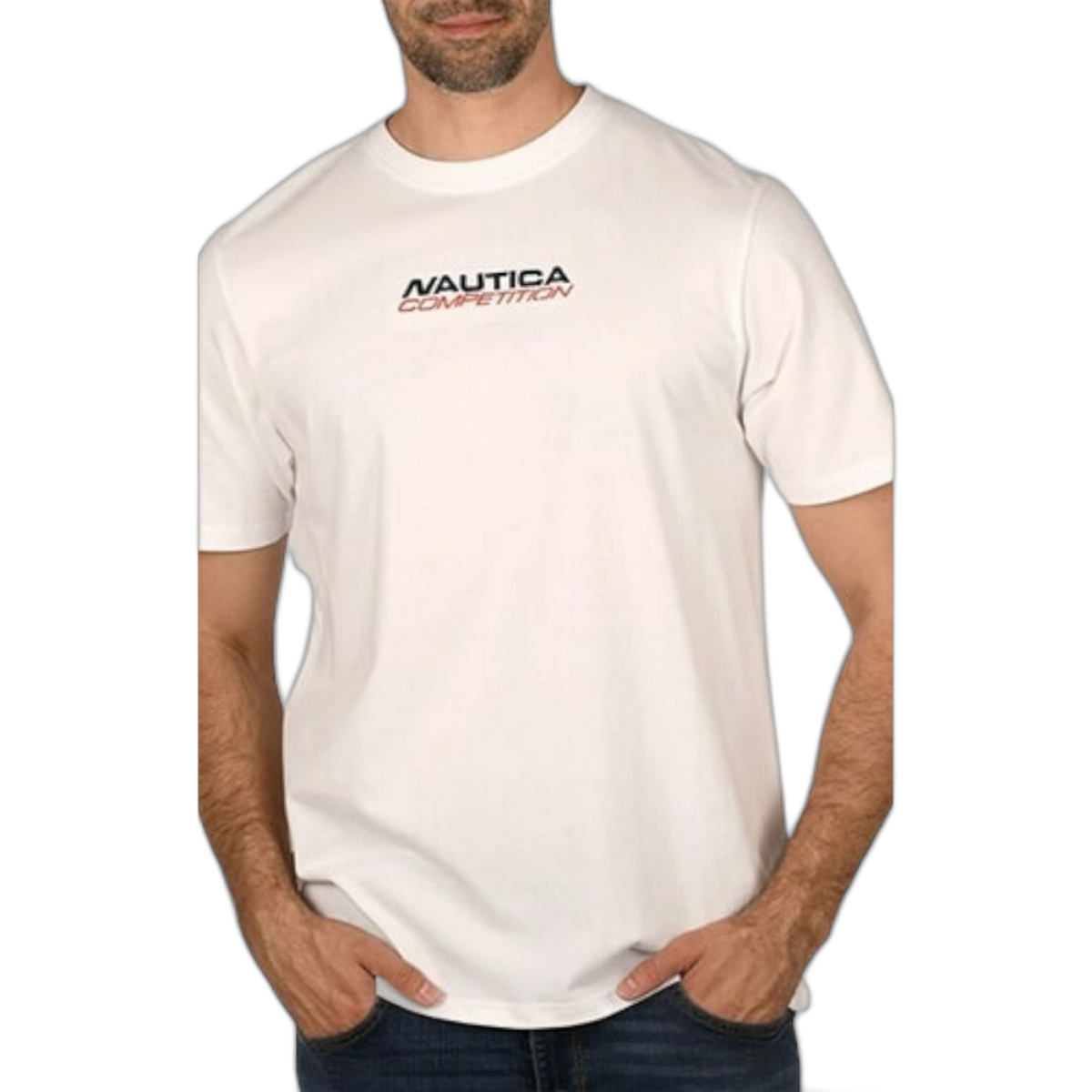 Camiseta Nautica Competition Faxa Blanco