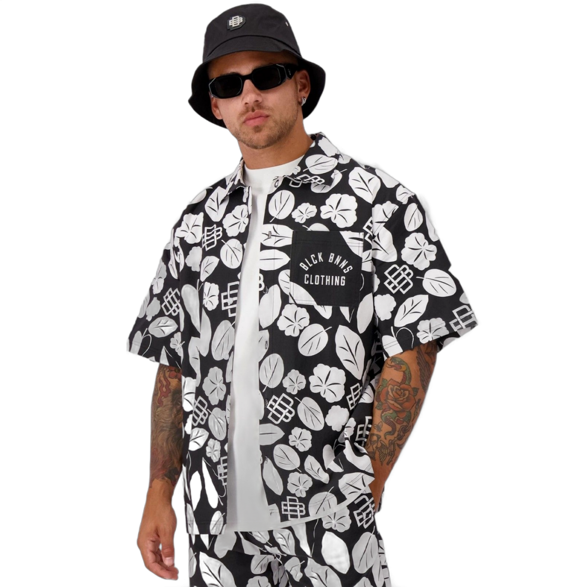 Camisa Black Bananas Bohemian Negro y Blanco Black Bananas | Camisas y Polos  - Estilo urbano premium