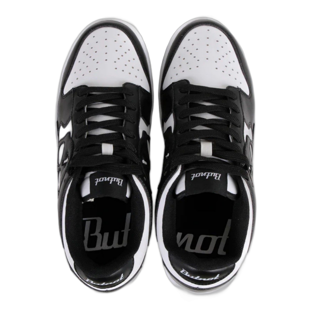 Zapatillas ButNot Masck Spin Negro y Blanco 2