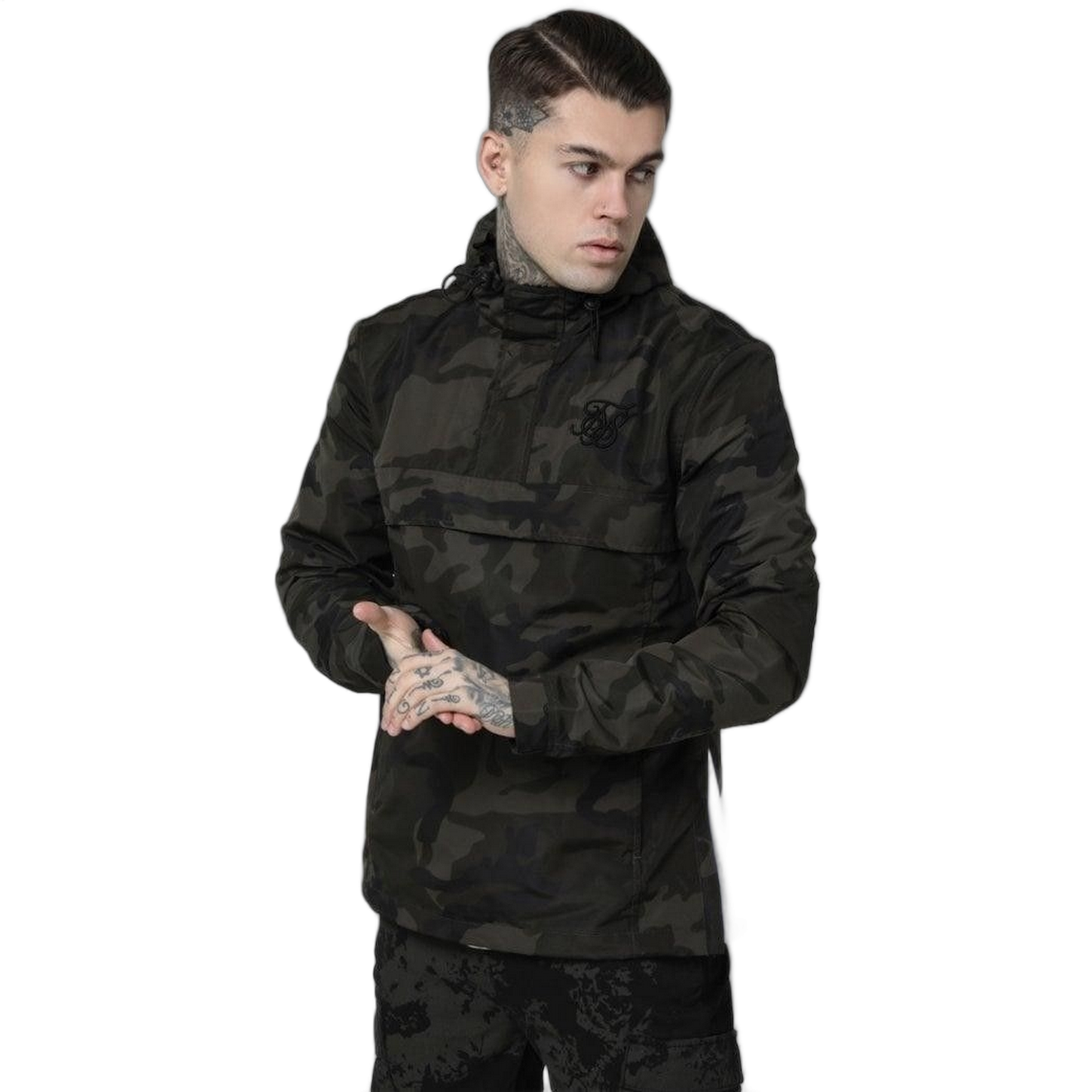 Corta Vientos SikSilk Energy Verde Camuflaje