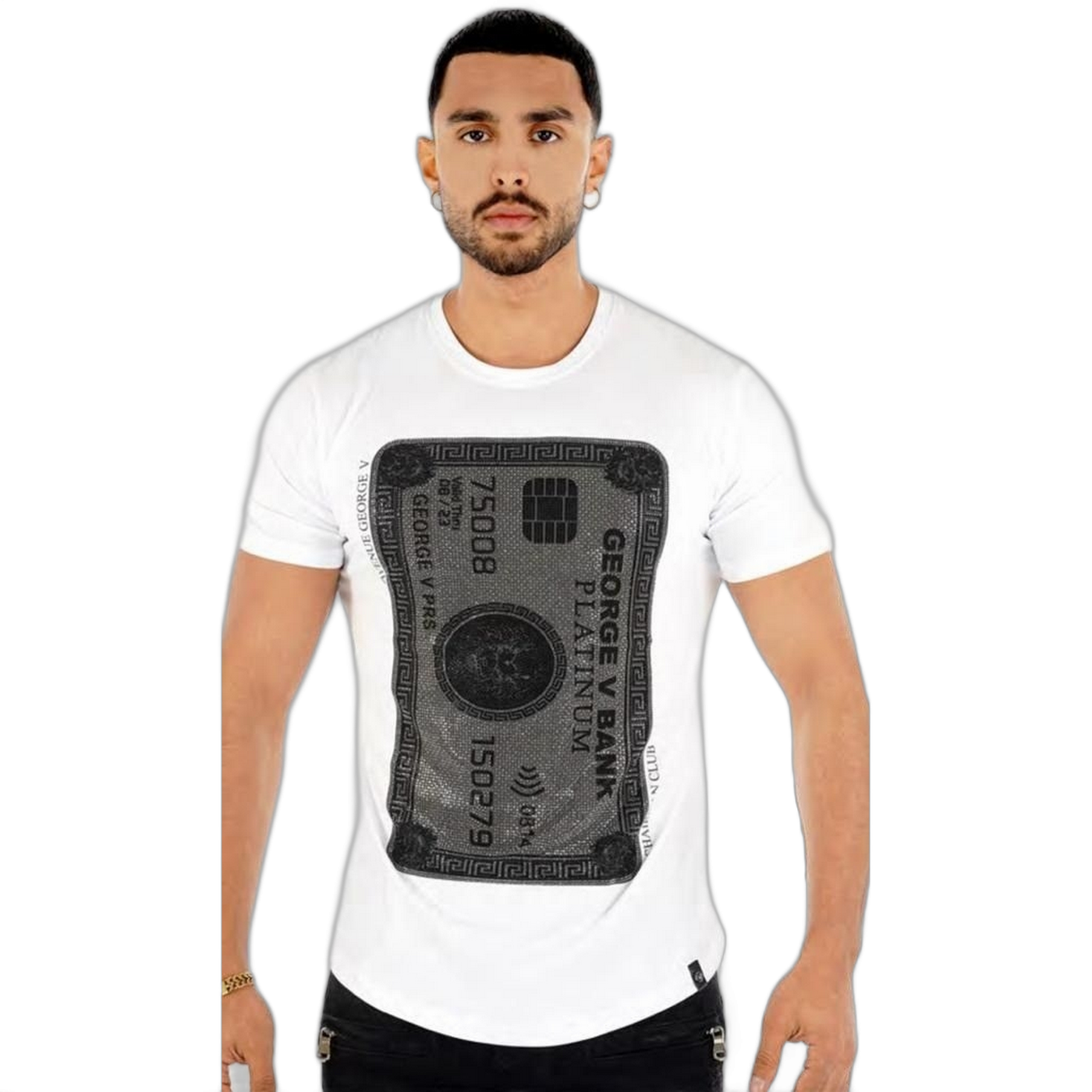 Camiseta George V Paris Targeta Credito Blanco