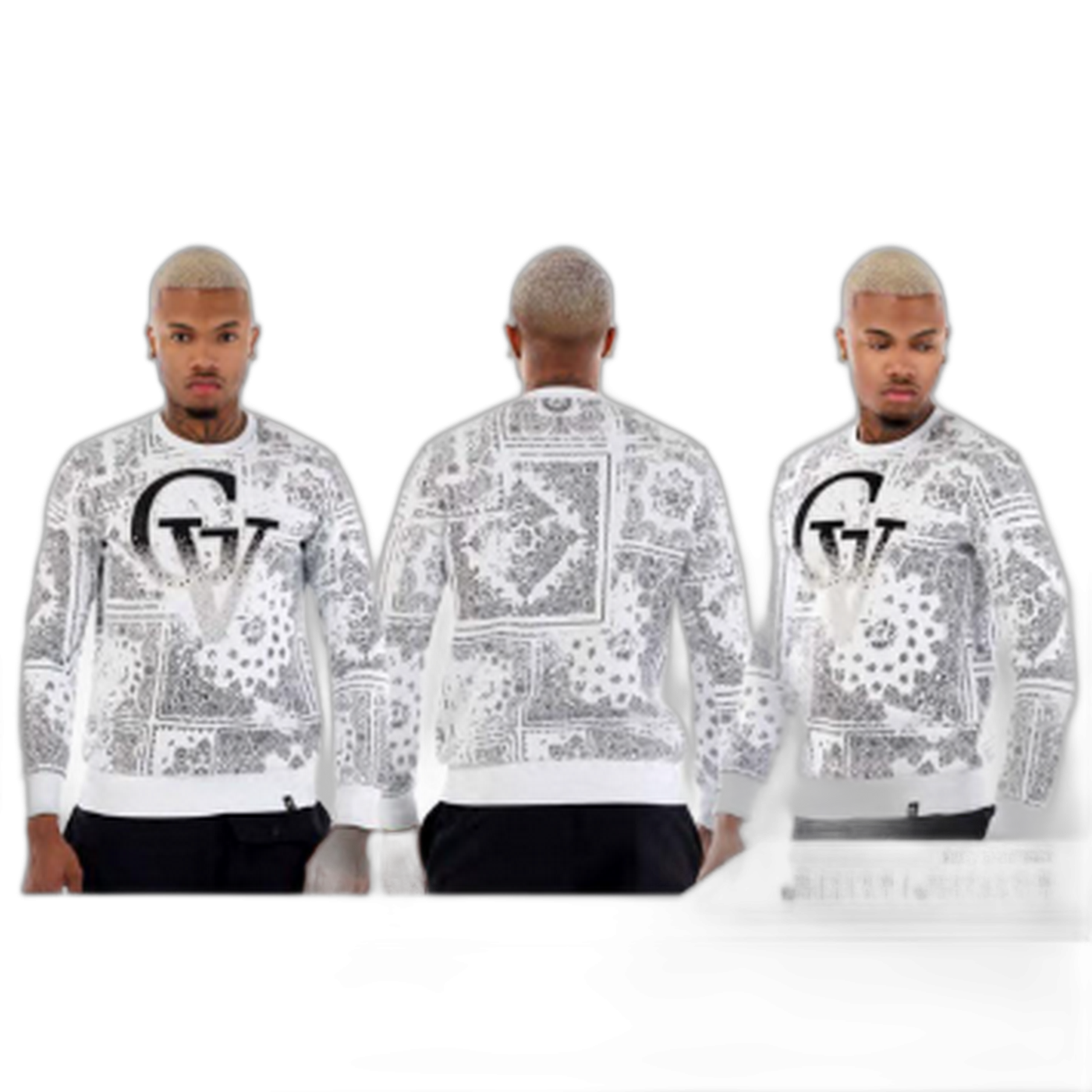 Sudadera George V Paris GV Coleccion Bandana Blanco