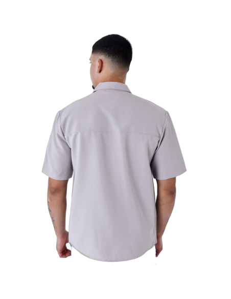 Camisa Project X Paris con Flores Bordado Gris