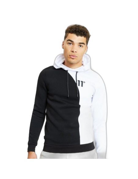 Sudadera 11 Degrees con Paneles y Tejido Mixto Negro 11 Degrees | Sudaderas  - Estilo urbano premium
