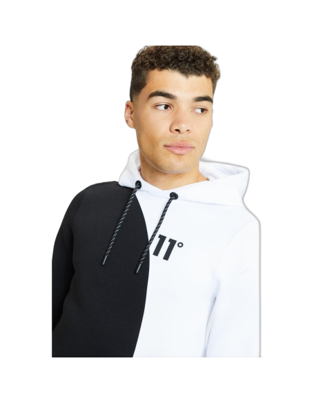 Sudadera 11 Degrees con Paneles y Tejido Mixto Negro 11 Degrees | Sudaderas  - Estilo urbano premium