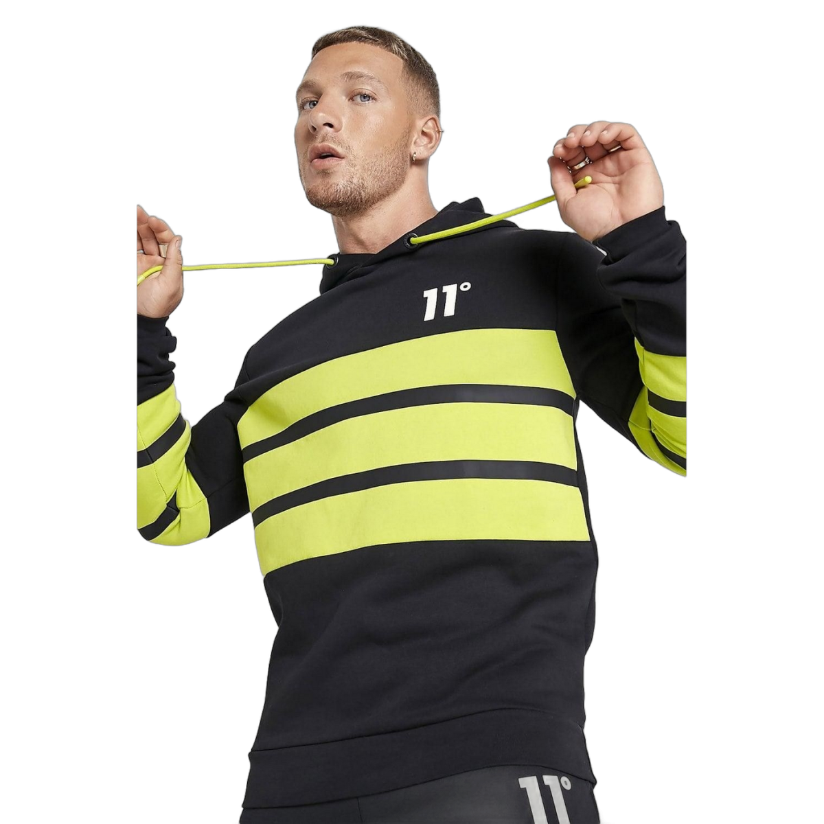 Sudadera 11 Degrees con Paneles en Contraste Negro 11 Degrees | Sudaderas  - Estilo urbano premium