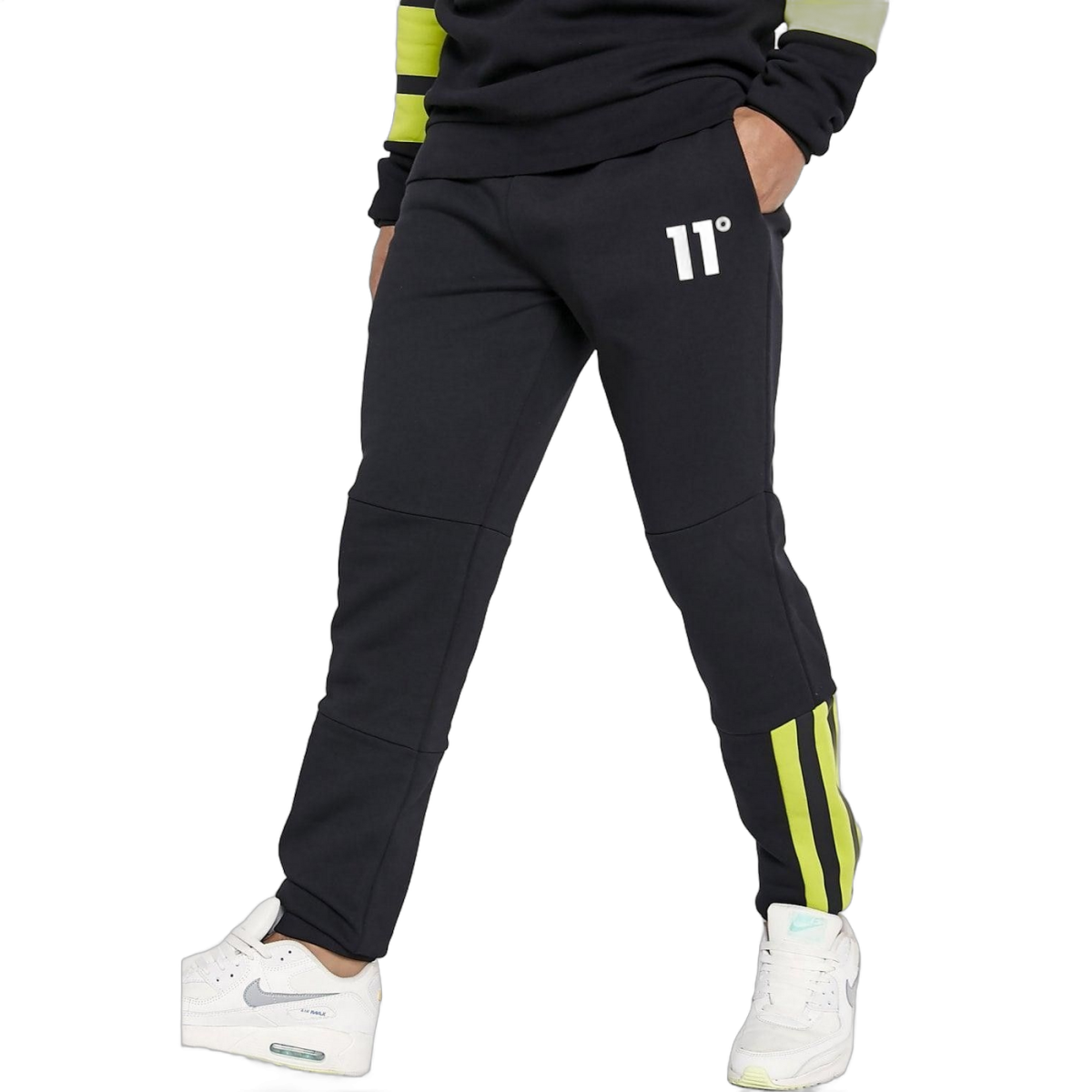 Pantalon 11 Degrees con Paneles en Contraste Negro 11 Degrees | Pantalones  - Estilo urbano premium