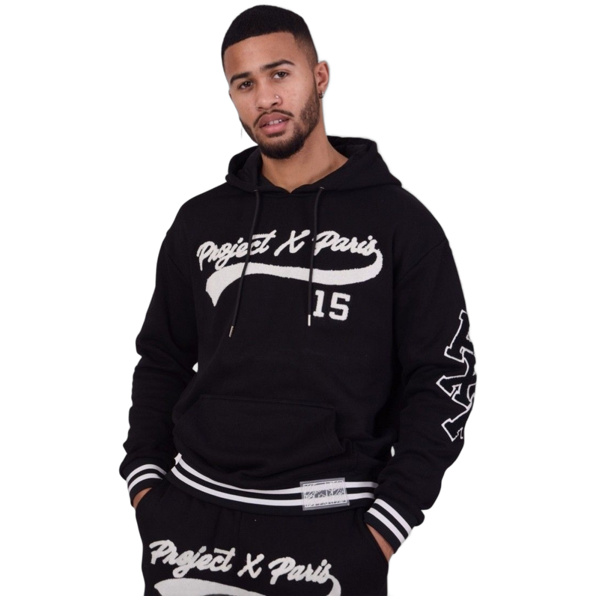 Sudadera Project X Paris con Logo Gigante Negro