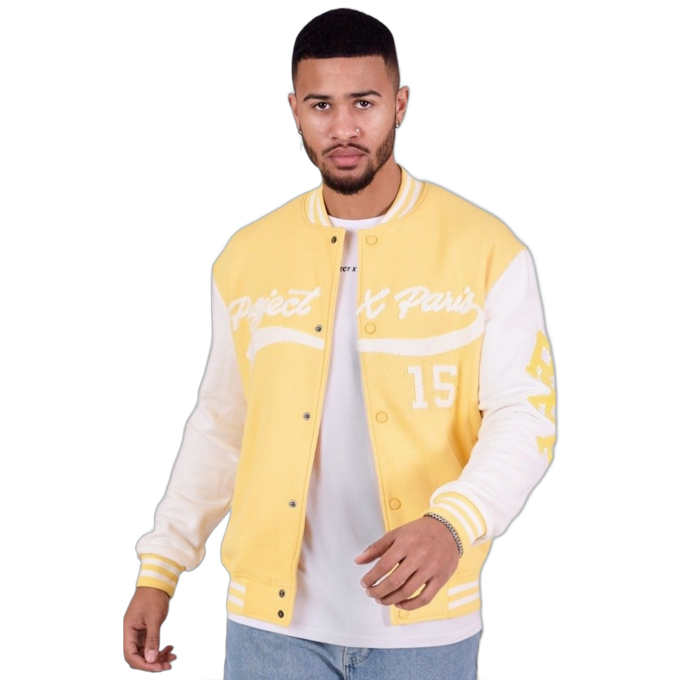 Chaqueta Project X Paris Baseball Amarillo