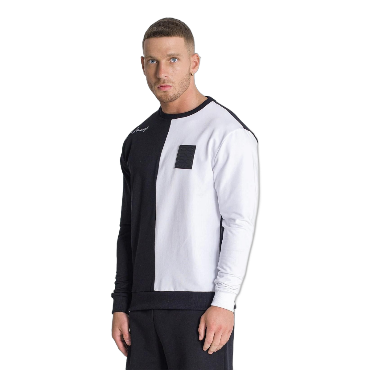 Sudadera Gianni Kavanagh Block Negro y Blanco