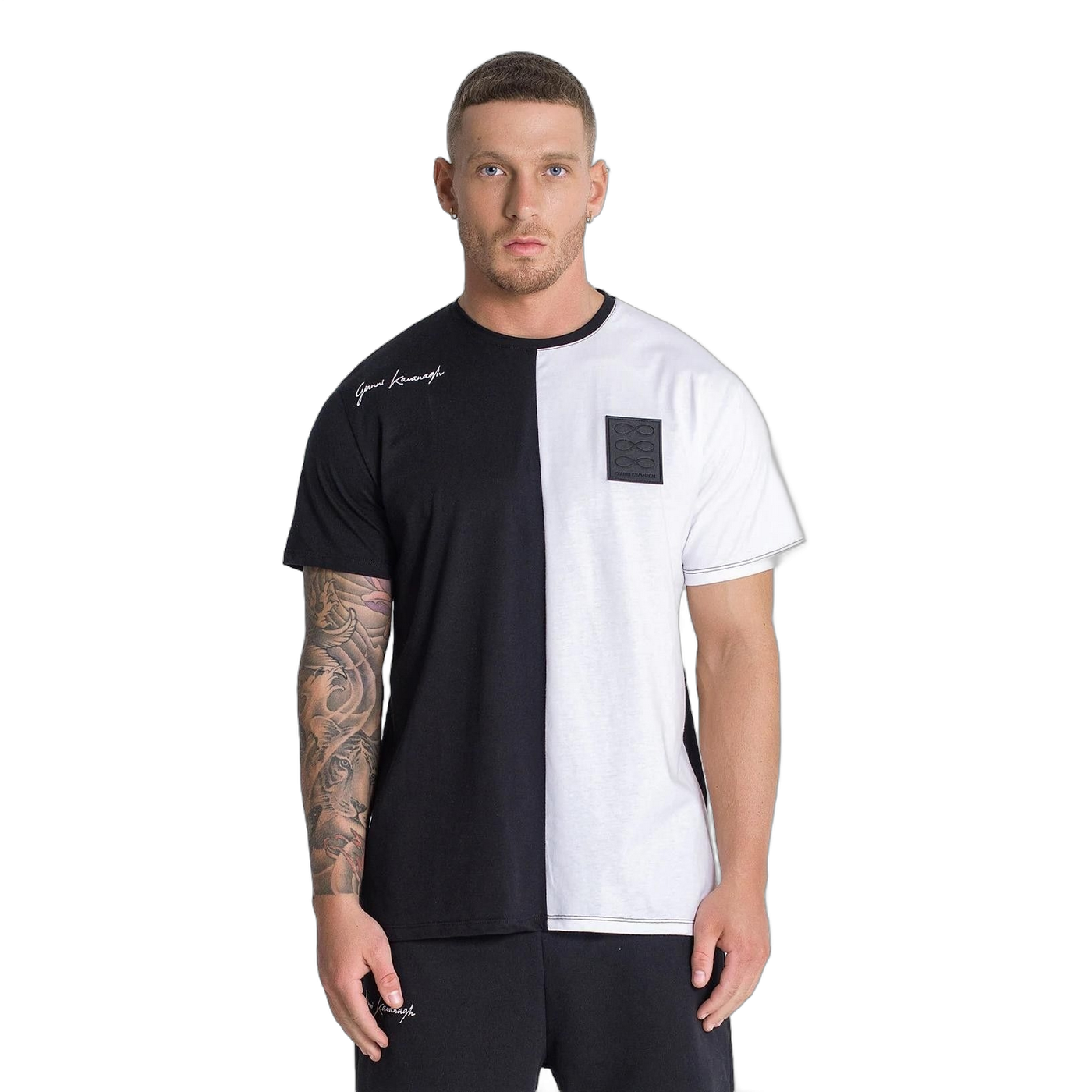 Camiseta Gianni kavanagh Block Negro y Blanco