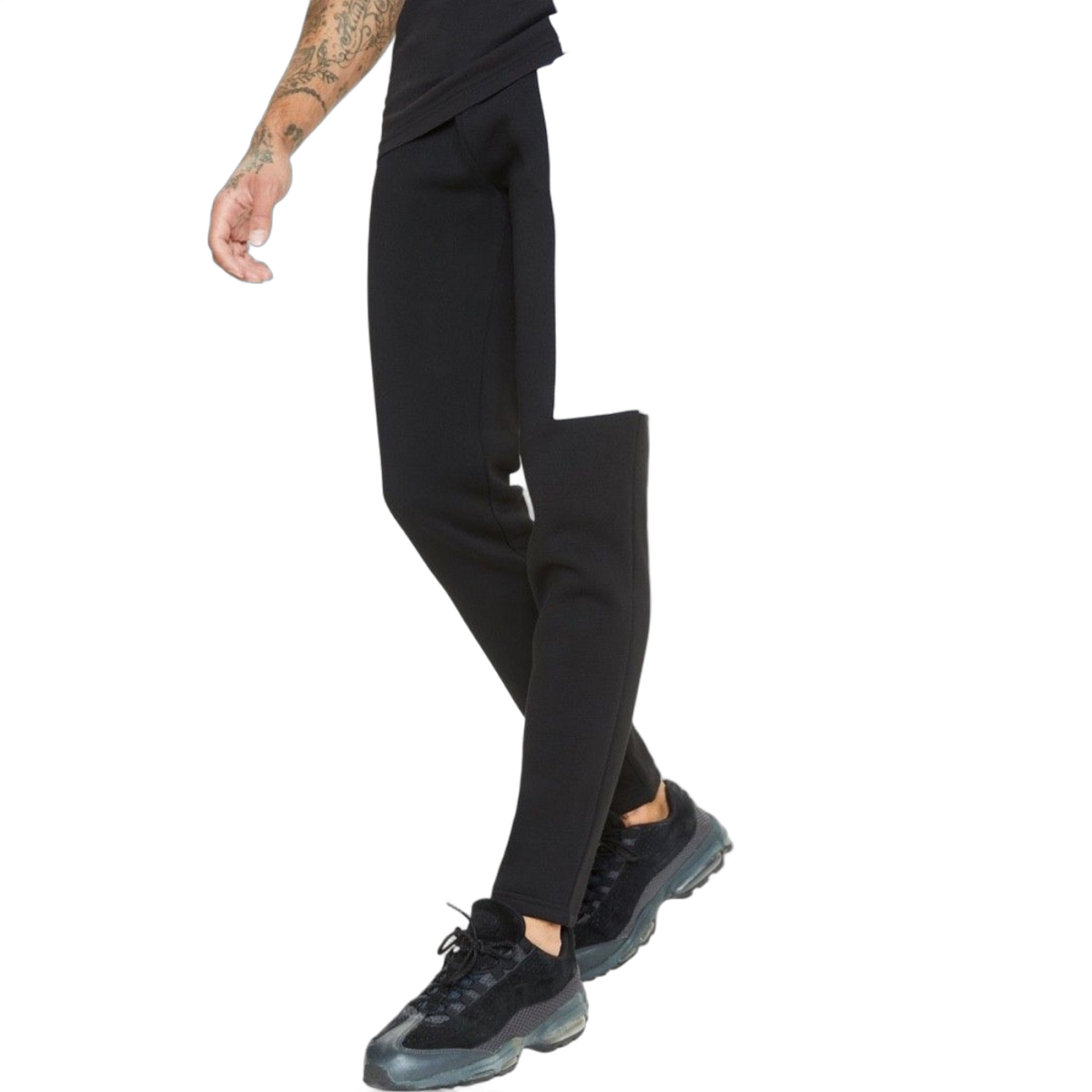 Pantalon 11 Degrees con Tejido Mixto y Paneles Negro