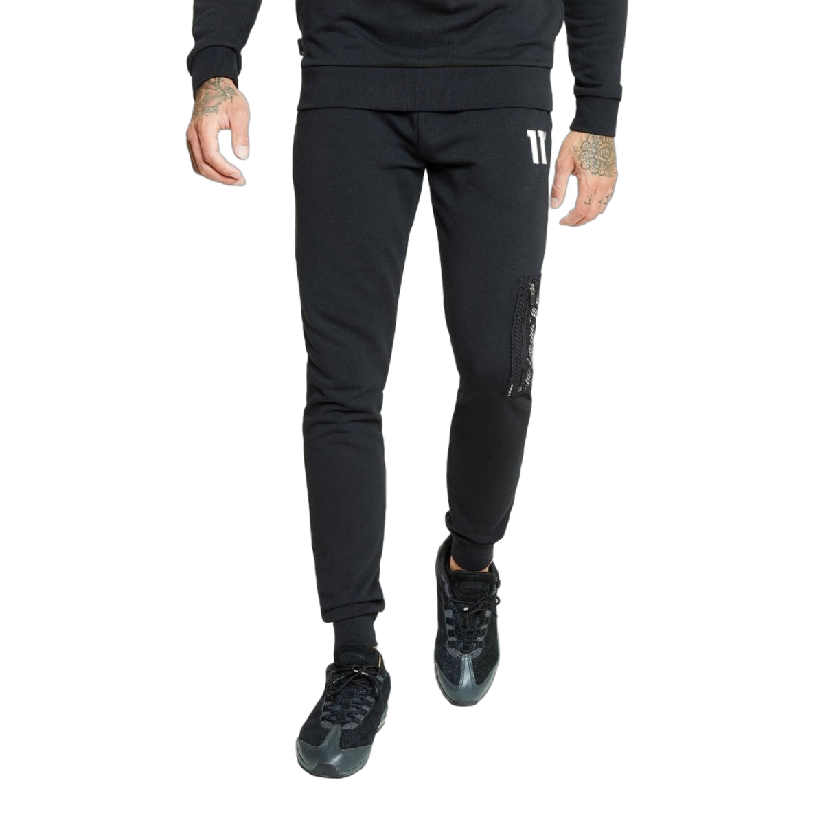 Pantalon 11 Degrees con Detalle de Malla Negro 11 Degrees | Pantalones  - Estilo urbano premium