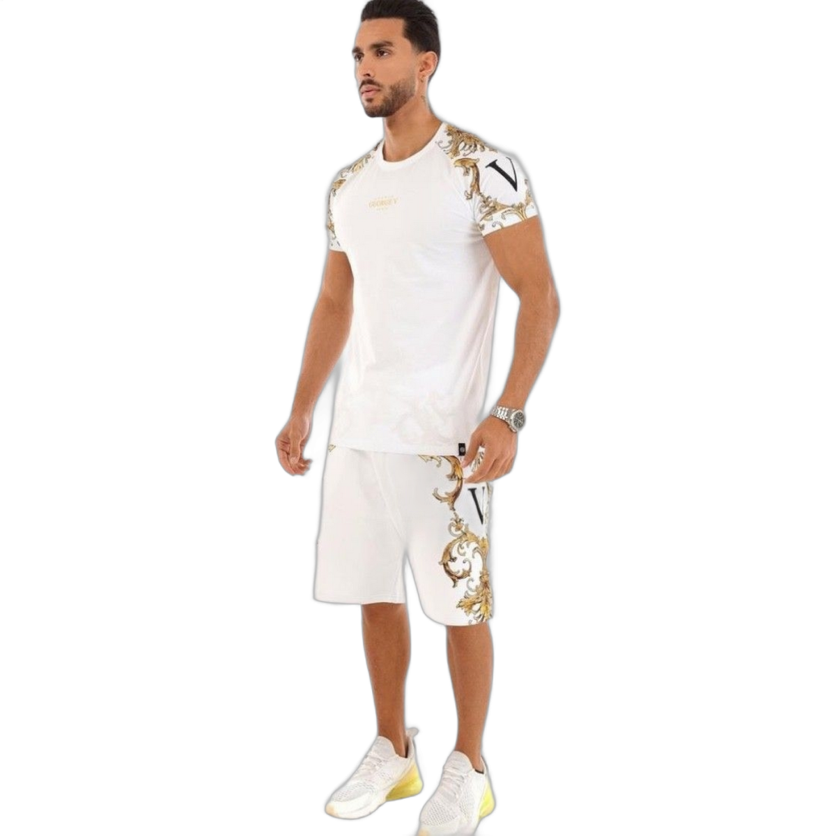 Conjunto George V Paris Flores Nostalgica Pedreria Blanco 2