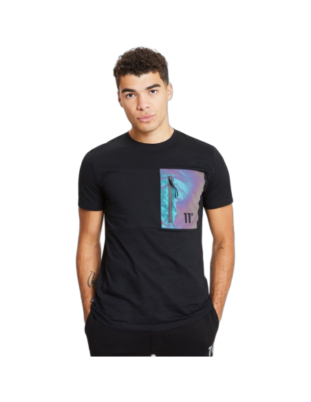 Camiseta 11 Degrees con Diseño Reflectante Negro 11 Degrees | Camisetas  - Estilo urbano premium