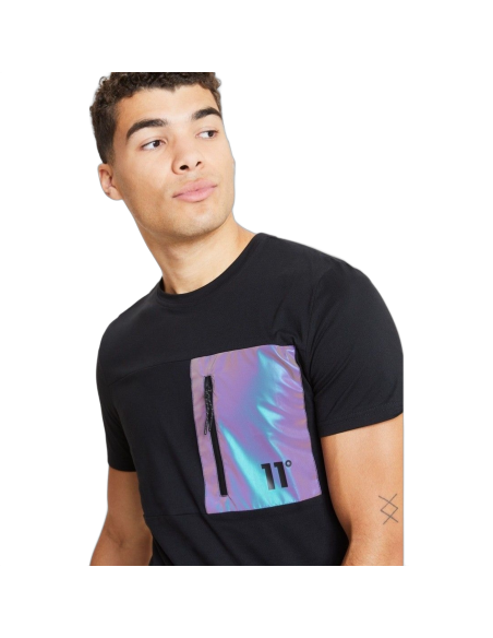 Camiseta 11 Degrees con Diseño Reflectante Negro 11 Degrees | Camisetas  - Estilo urbano premium